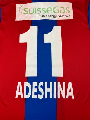 2012/13 FC Chiasso *Player Issue* Maillot Domicile Adeshina #11 (XL) 8.5/10