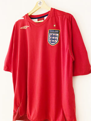 Camiseta de visitante de Inglaterra 2006/08 (XXL) 9/10