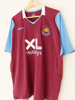 2008/09 Camiseta local del West Ham (XL) 9/10