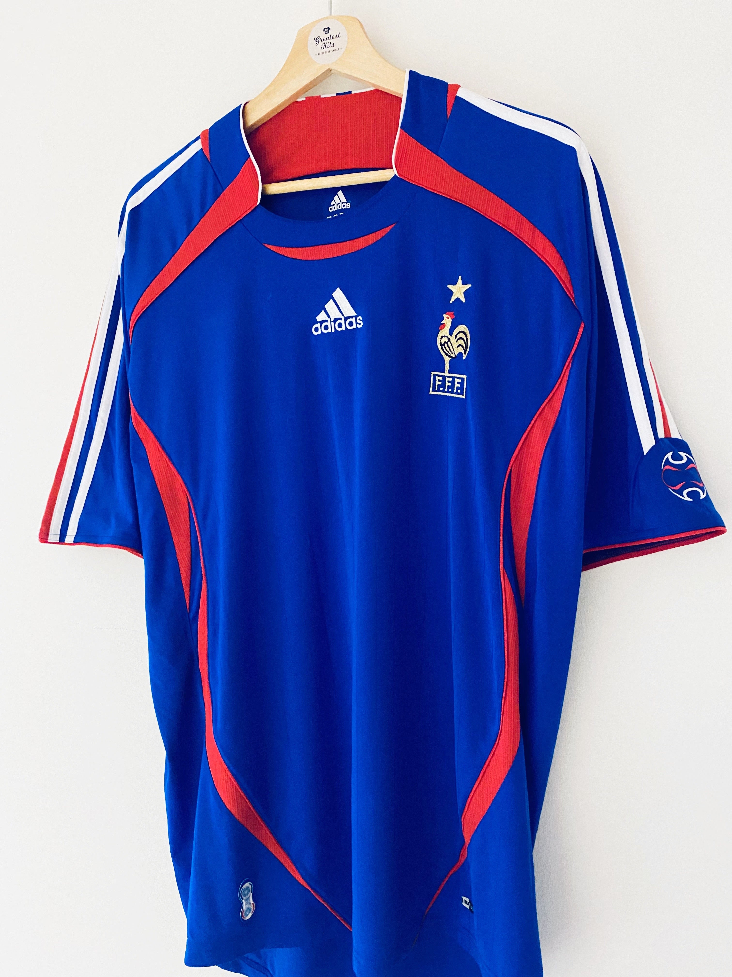 France Home football shirt 2006 - 2007.