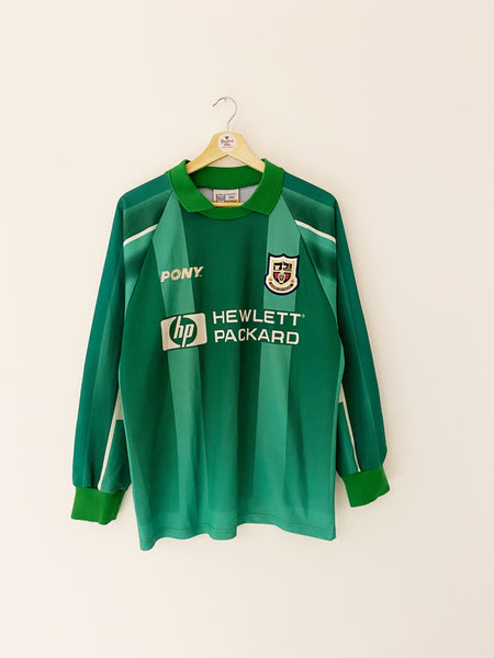 Tottenham Hotspur Goalkeeper football shirt 1997 - 1998. Sponsored by  Hewlett Packard