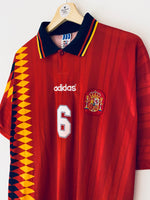 1994/96 Camiseta local de España Hierro #6 (XL) 8/10