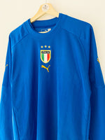 2004/06 Camiseta local L/S de Italia (L) 8,5/10
