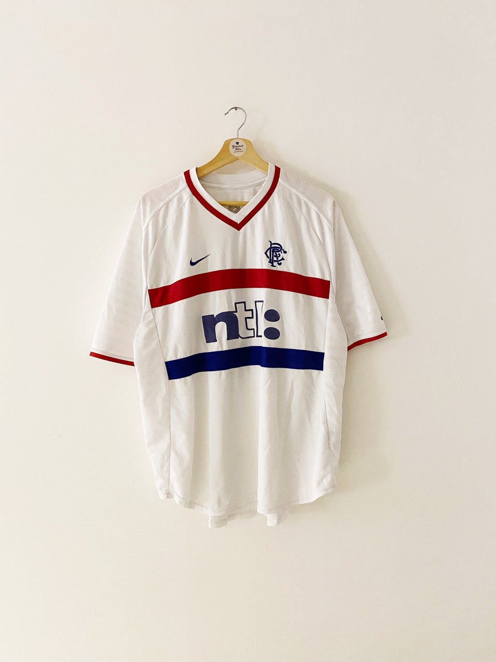 Camiseta de visitante de los Rangers 2000/01 n.° 6 (XL) 7.5/10