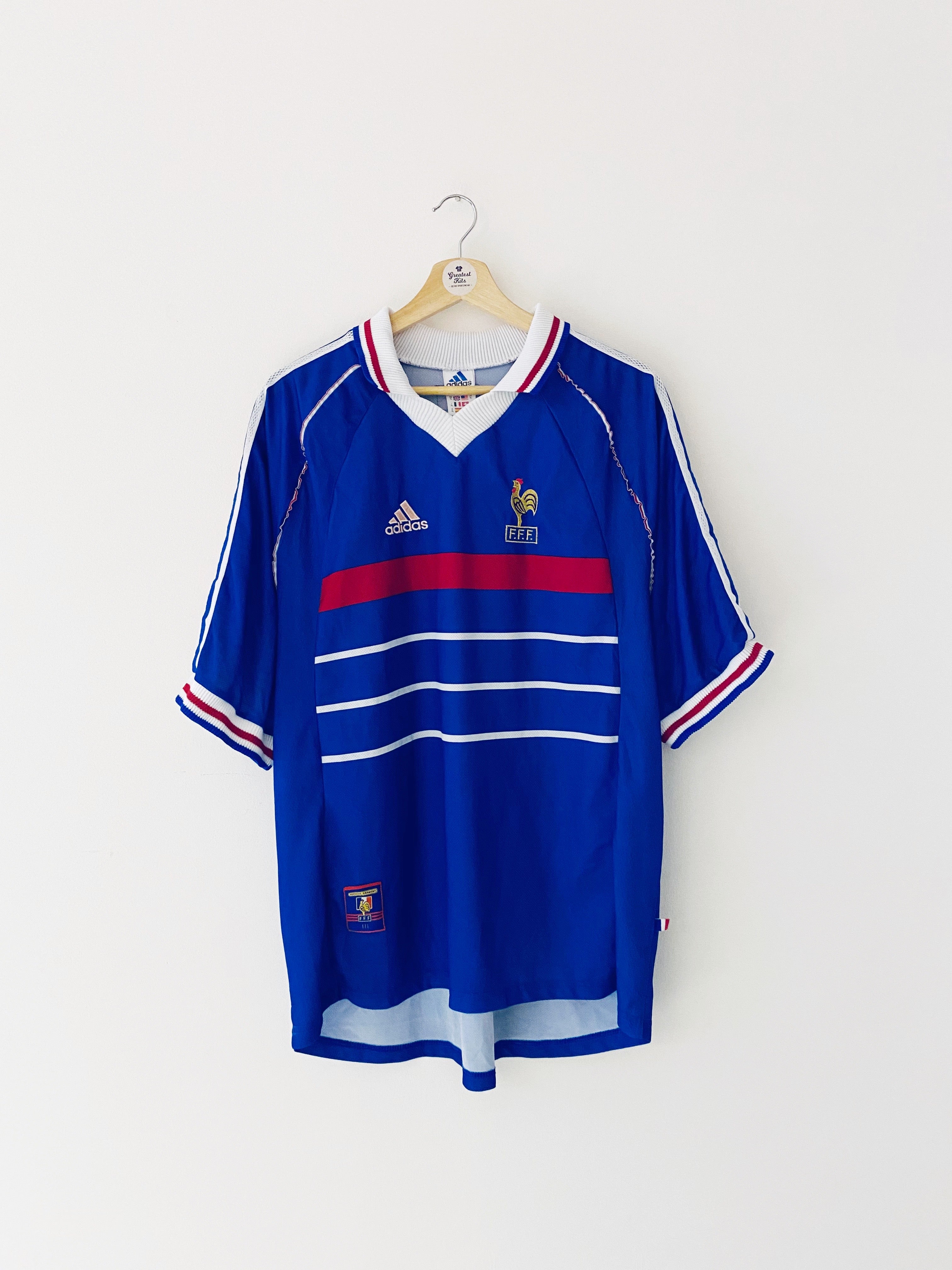 1998/00 France Home Shirt (XL) 7.5/10