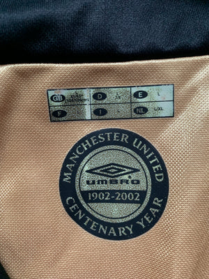 2001/02 Camiseta visitante del Manchester United/Tercer Centenario (L) 8/10