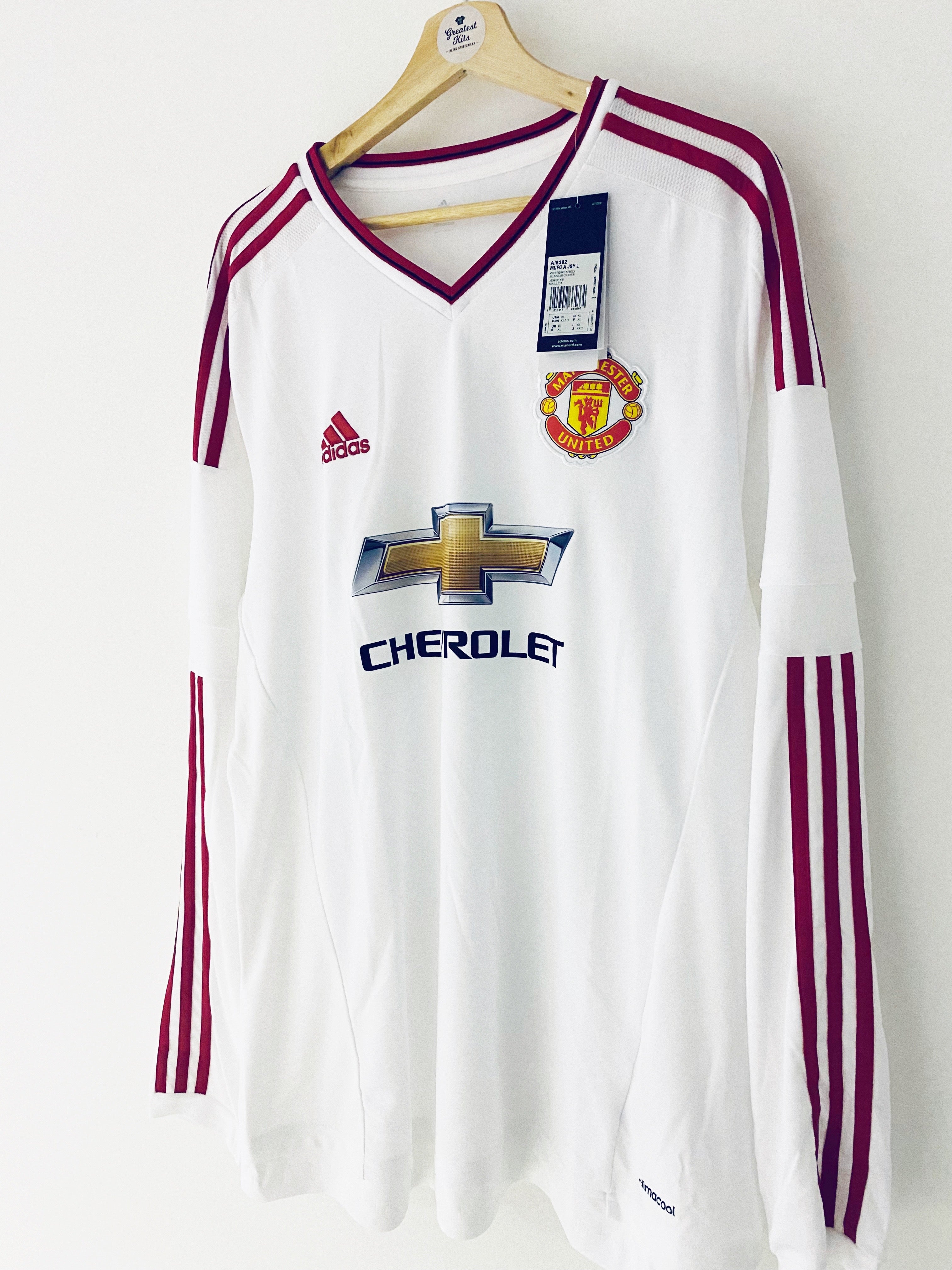 2015/16 Manchester United L/S Away Shirt (XL) BNWT