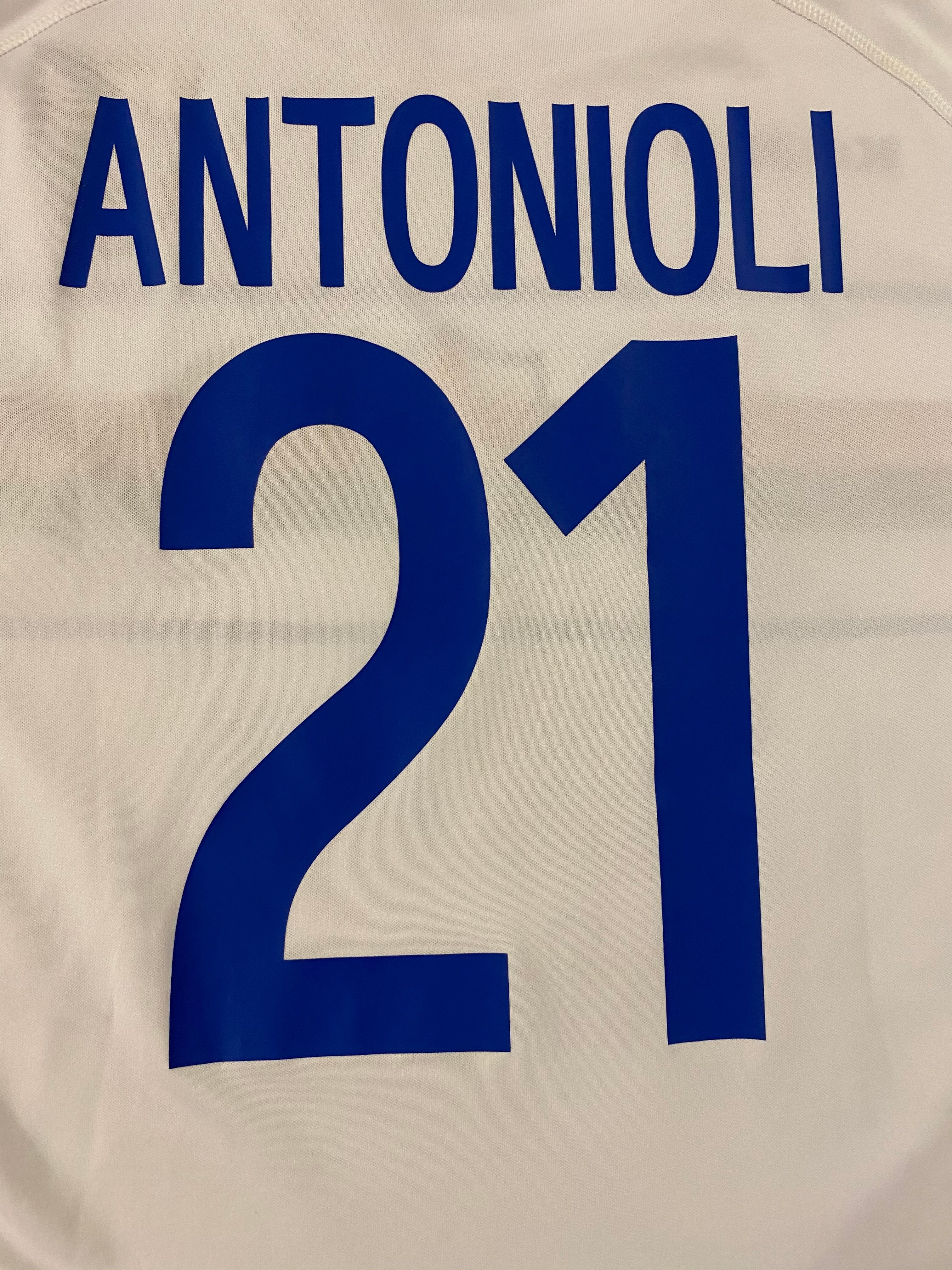 2005/06 Sampdoria *Edición del jugador* Camiseta GK S/S de la Copa de la UEFA Antonioli n.º 21 (M) 7/10