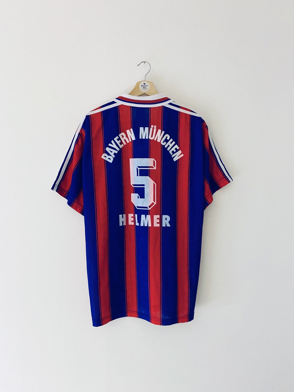 1995/97 Maillot Domicile du Bayern Munich Helmer #5 (L) 8.5/10