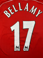 2006/07 Liverpool Maillot Domicile Bellamy #17 (S) 9/10