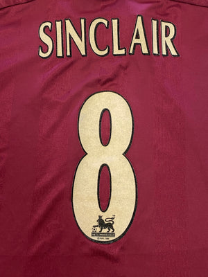 1997/98 West Ham Home Shirt Sinclair #8 (Y) 7/10