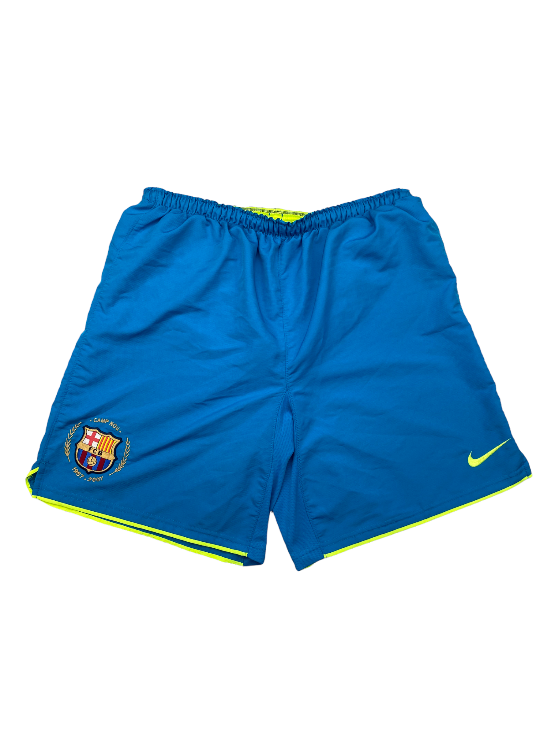 2007/08 Barcelona Away Shorts (S) 9/10