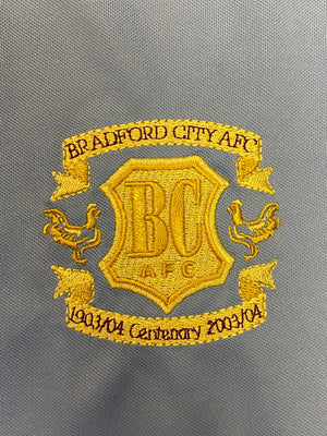 2003/04 Camiseta visitante del centenario del Bradford City (S) 9/10