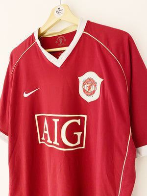 2006/07 Manchester United Home Shirt Scholes #18 (XL) 9/10
