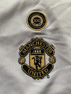 2001/02 Camiseta visitante del Manchester United/Tercer Centenario (L) 8/10