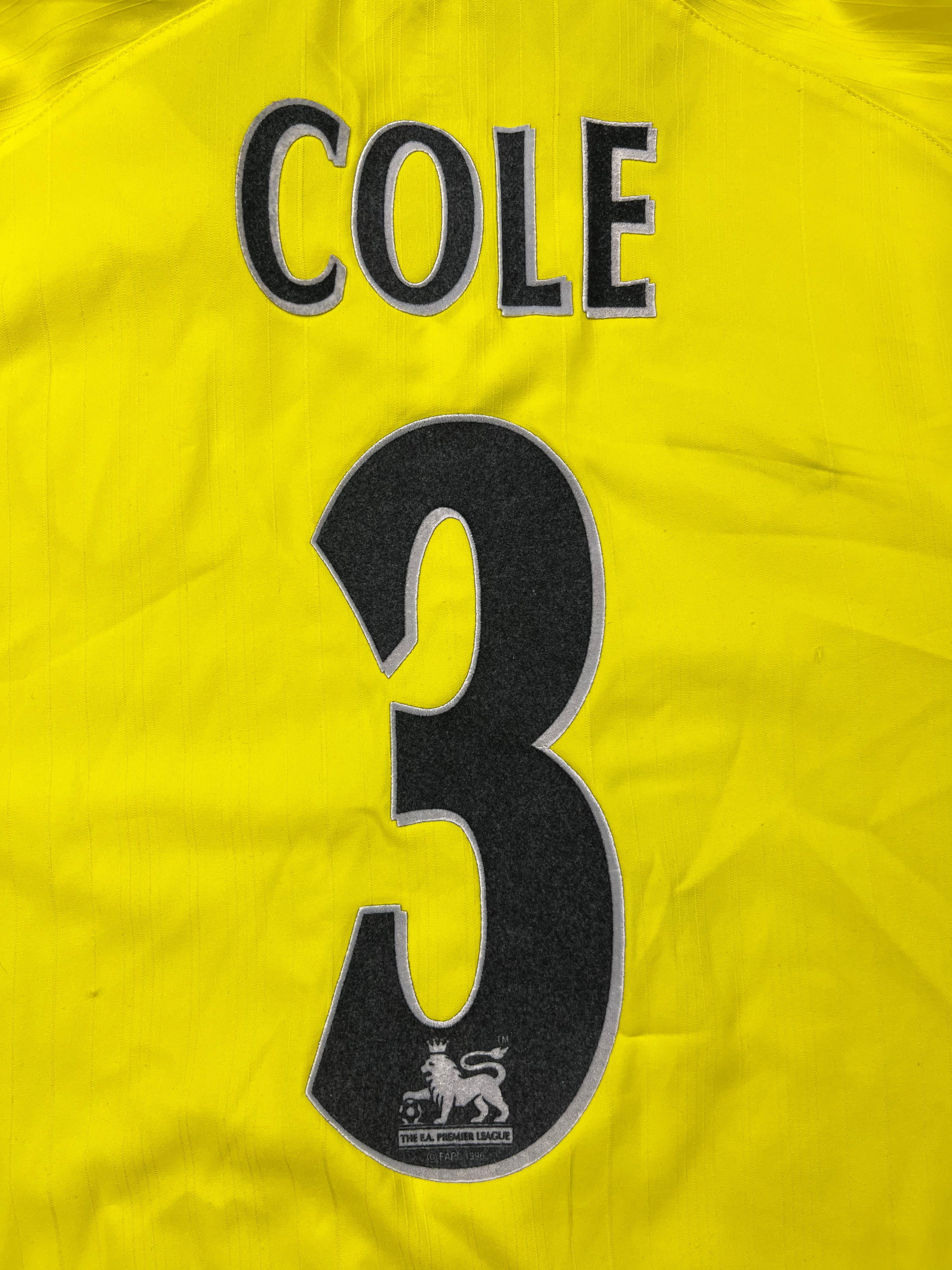 2003/05 Camiseta visitante del Arsenal Cole # 3 (S) 8.5/10