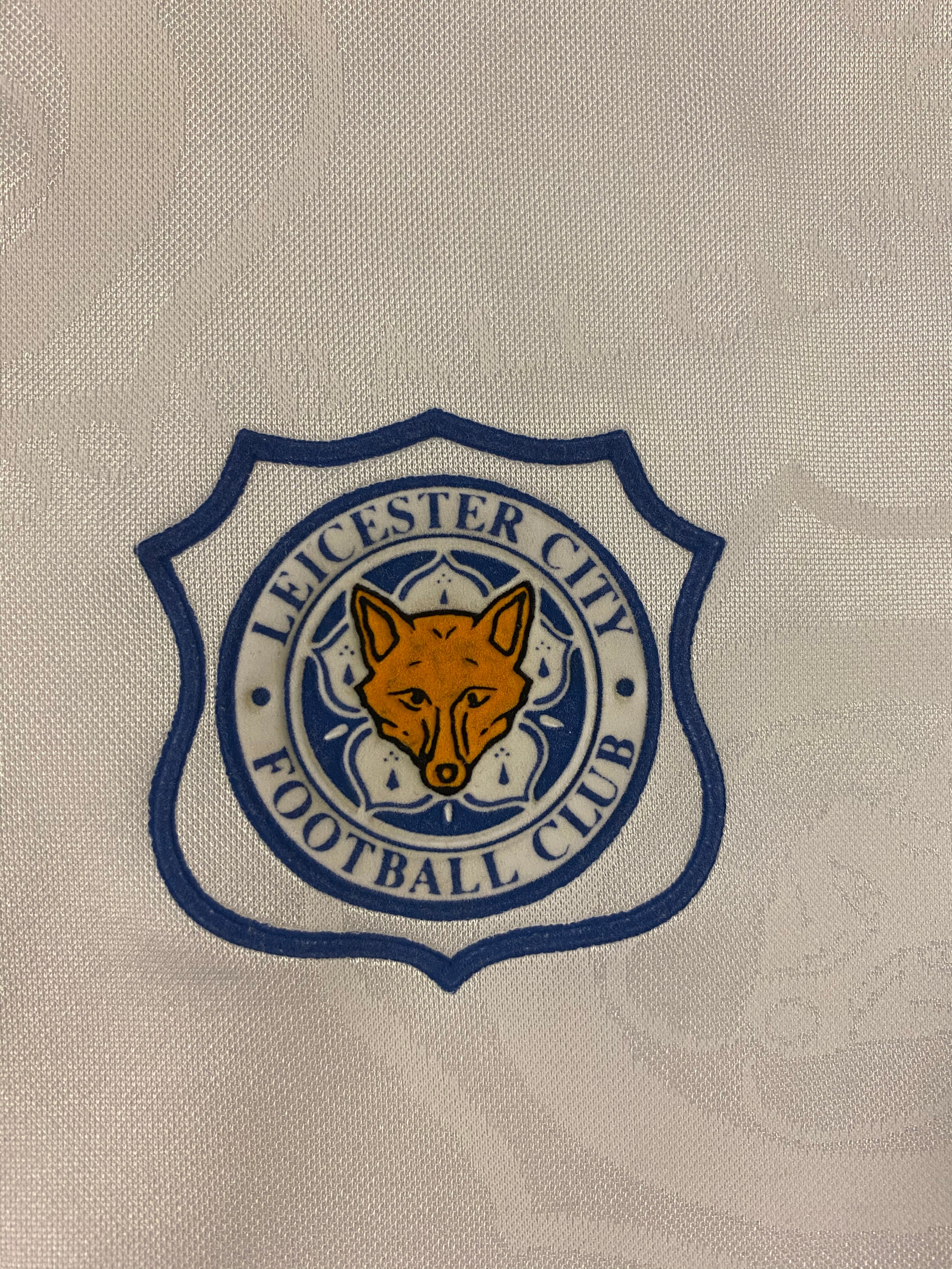Camiseta visitante del Leicester 1996/98 n.º 14 (XL) 8,5/10 