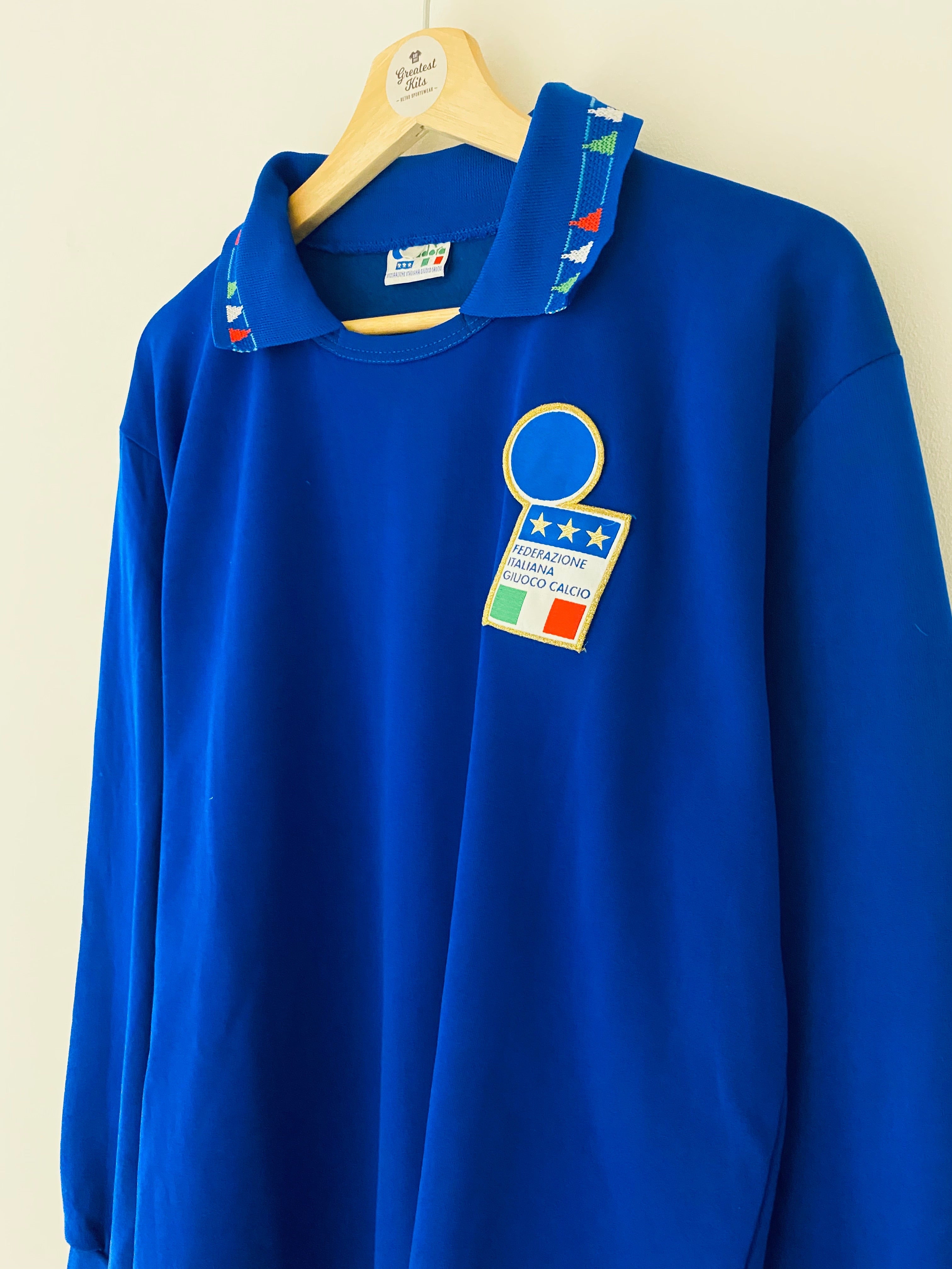 1992/93 Italy *Player Issue* Home L/S Shirt (L) 8.5/10