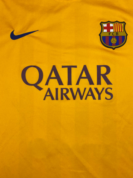 2015 16 Barcelona Away Shirt XL 9 10 Greatest Kits