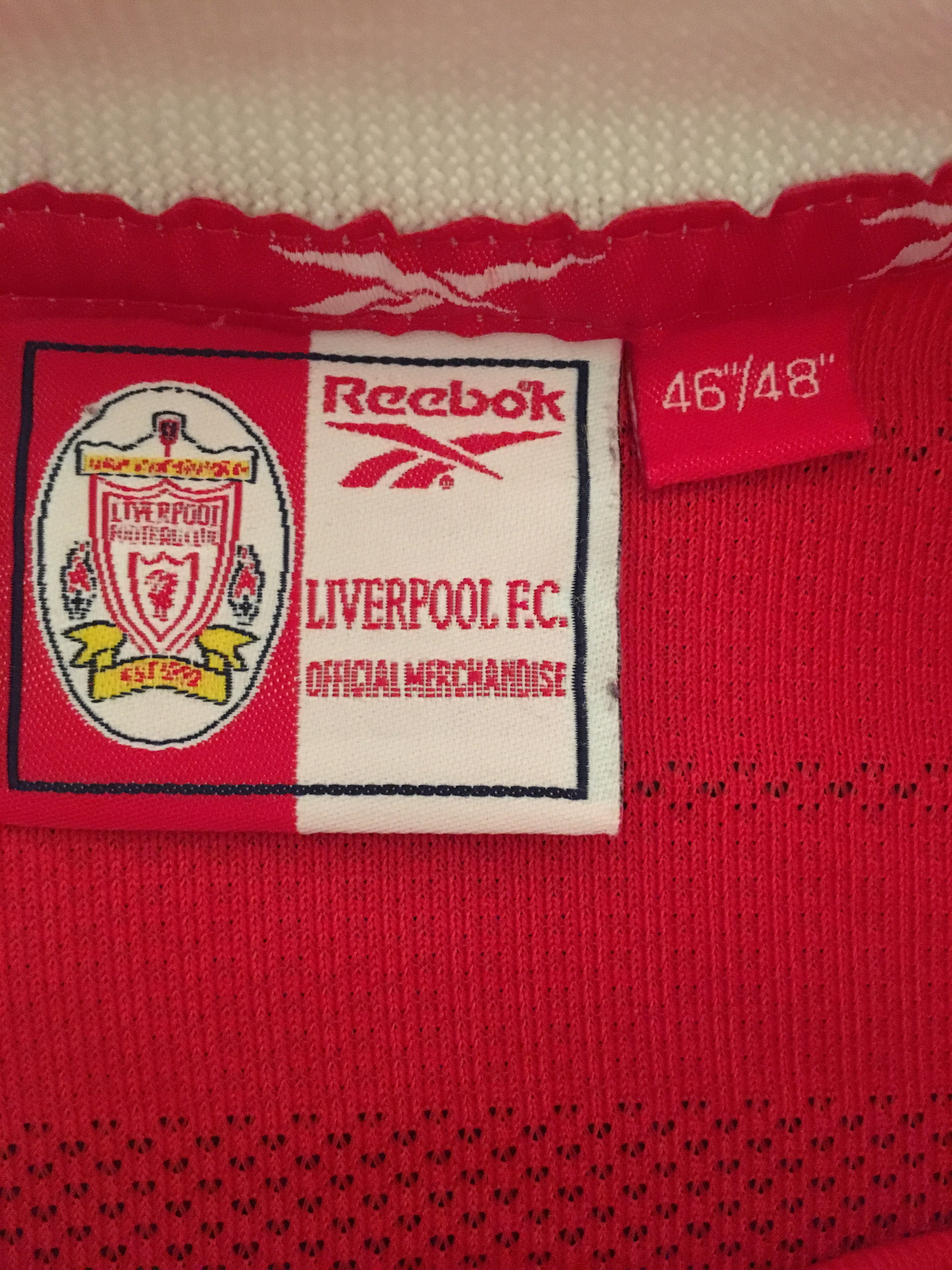 1998/00 Camiseta local del Liverpool (XL) 9/10