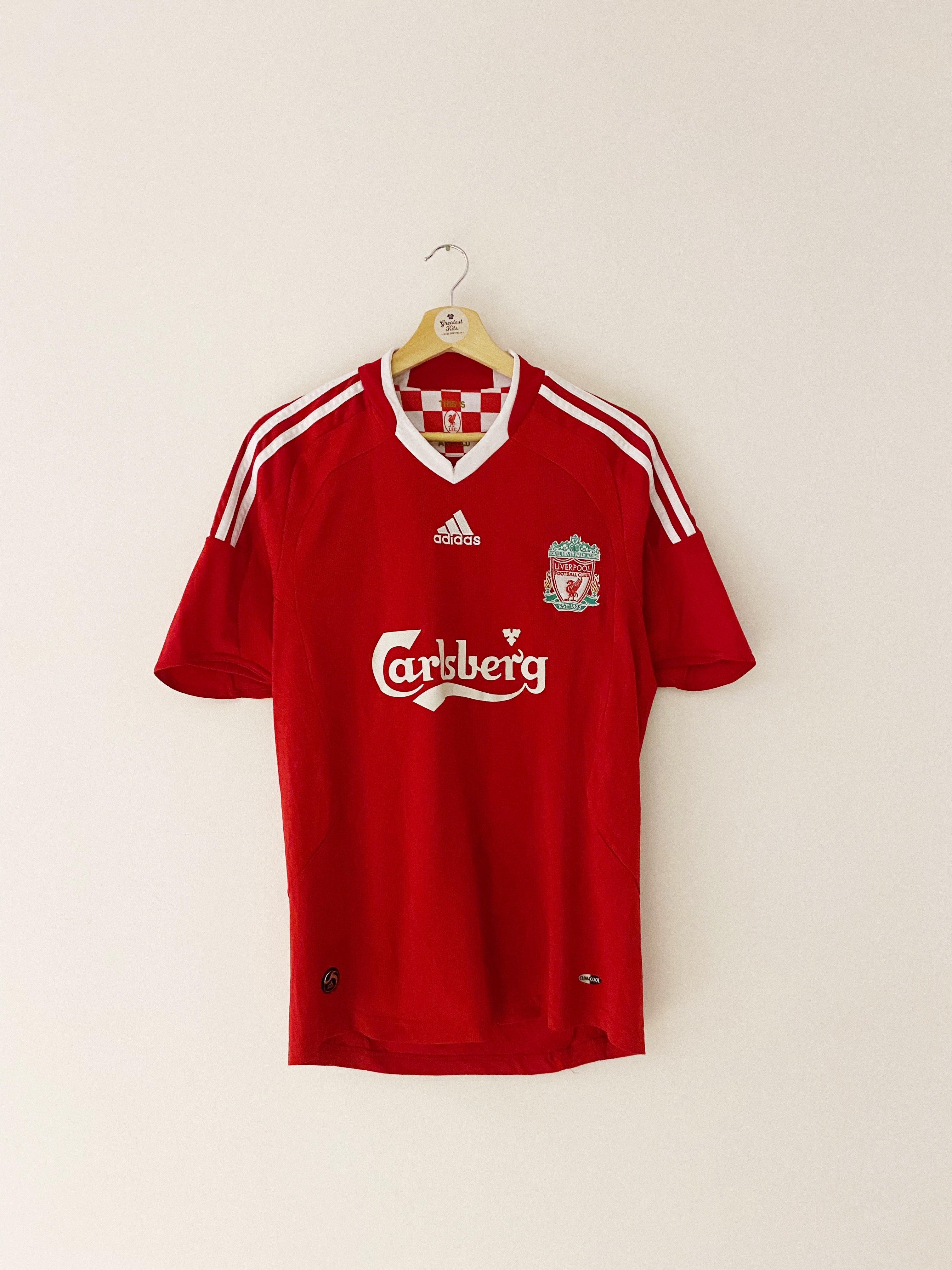 Retro Liverpool Home Jersey 2008/09 By Adidas