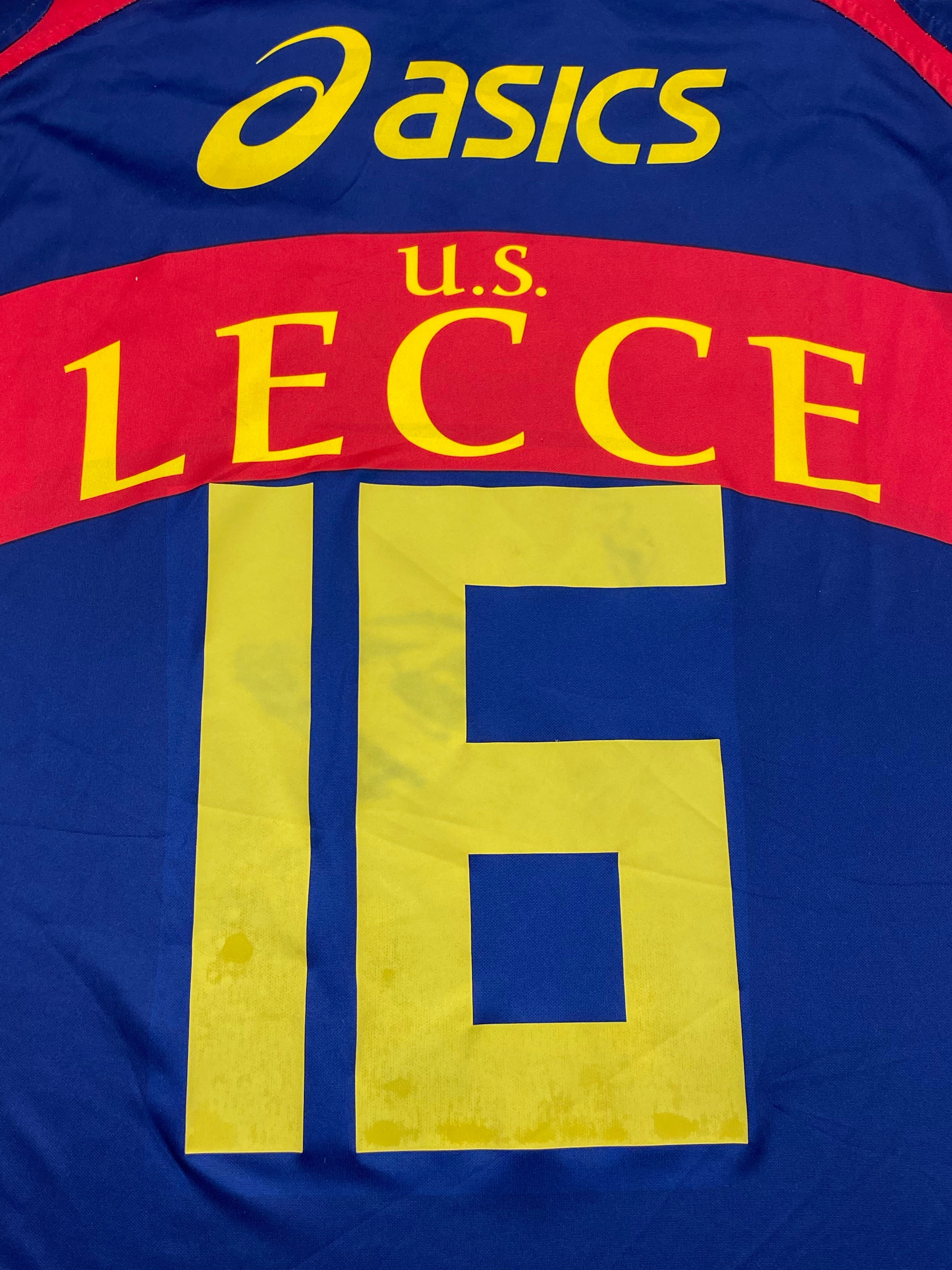 2008/09 Lecce *Player Issue* Maillot d'entraînement L/S #16 (XL) 7/10