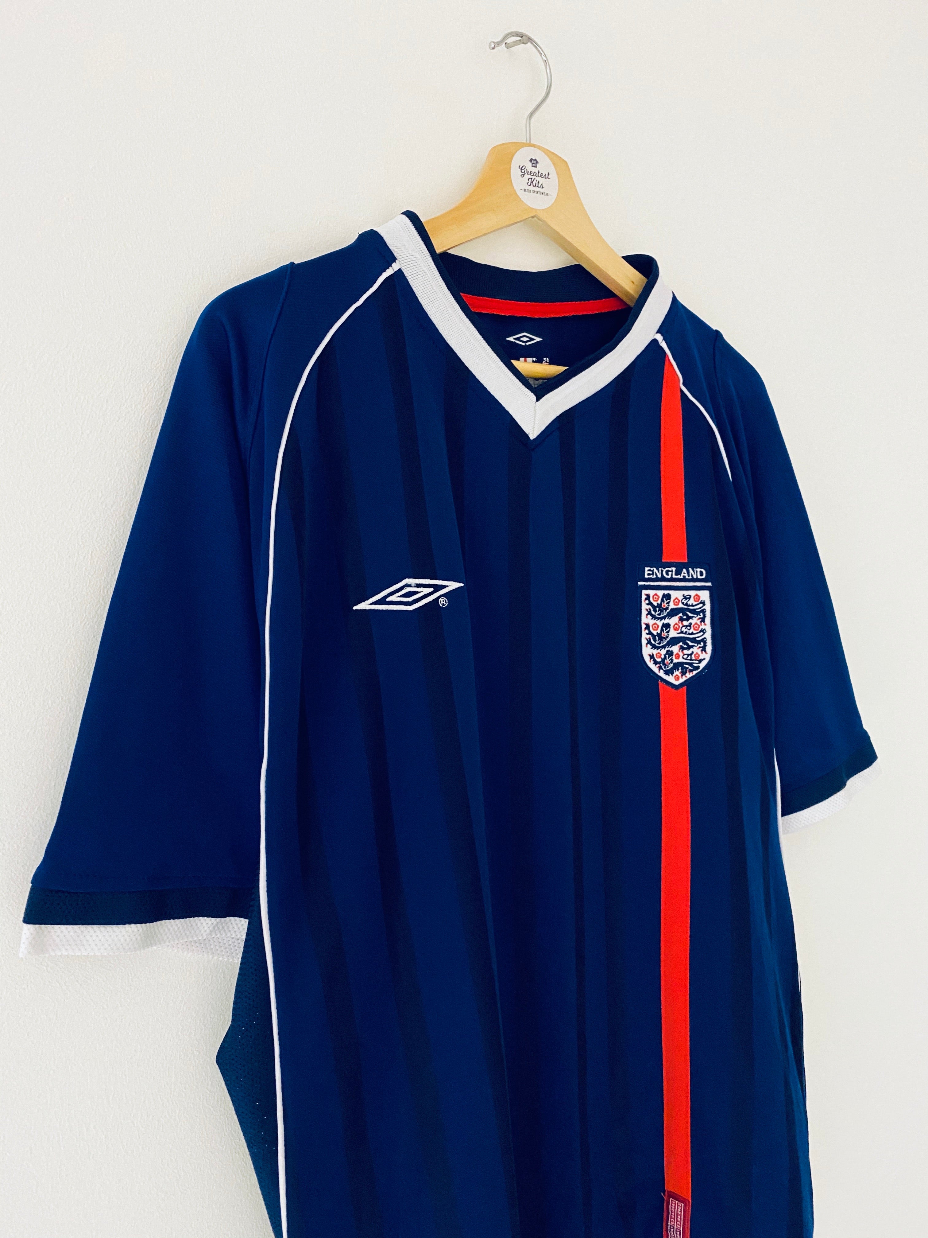 2001/03 Troisième maillot prototype de l'Angleterre (XL) 9/10
