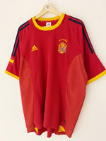 2002/04 Spain Home Shirt (XL) 9/10