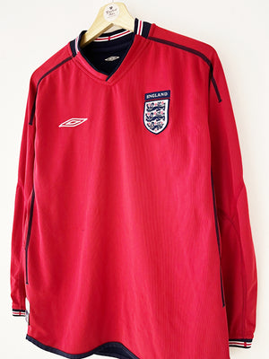 2002/04 England Away L/S Shirt (S) 8.5/10