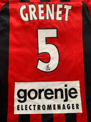 2004/05 Camiseta del centenario del Niza local Grenet # 5 (L) 7/10