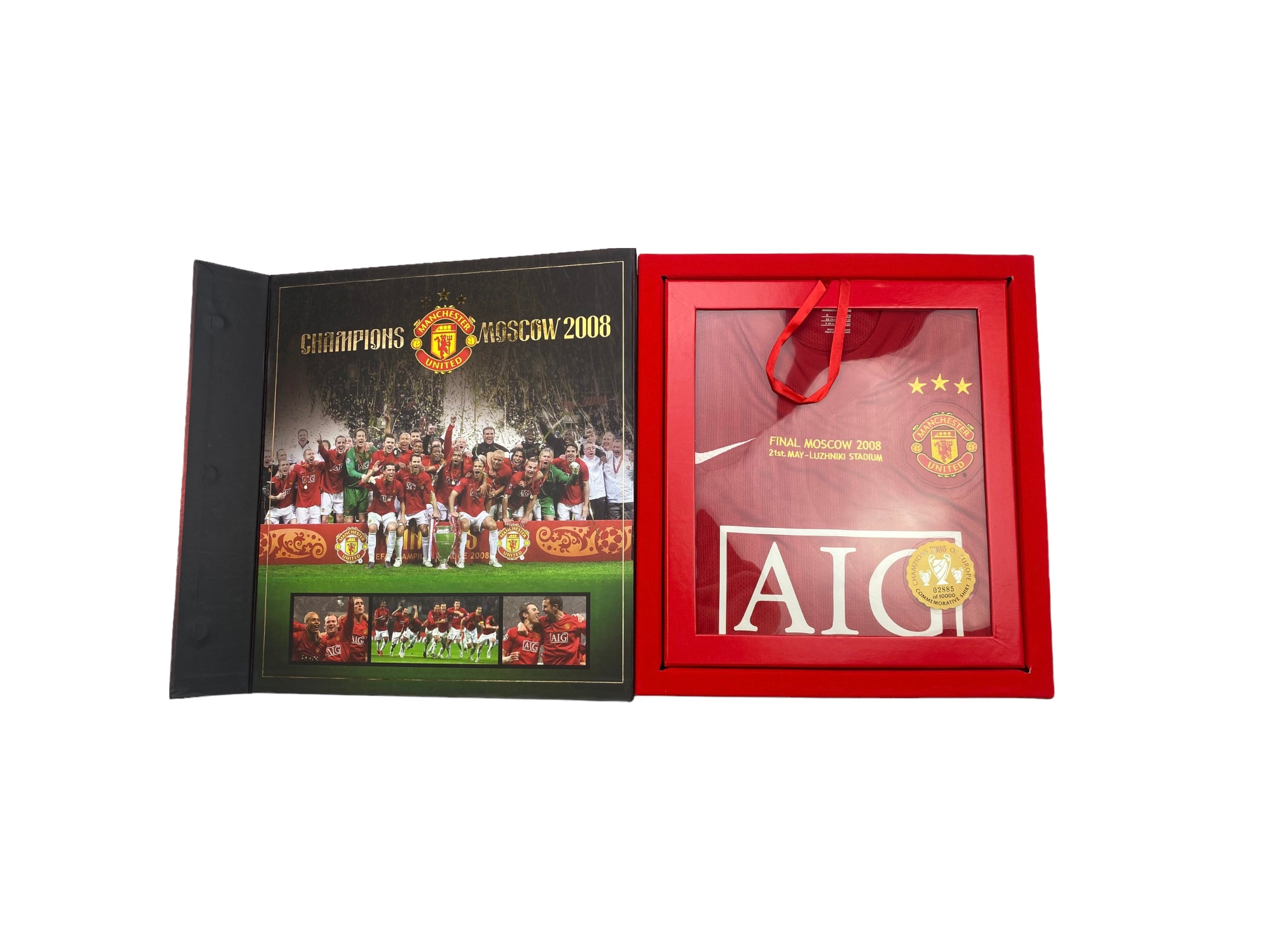 2007/09 Manchester United Limited Edition *Champions Of Europe* Boxed Home Shirt  (M) BNIB