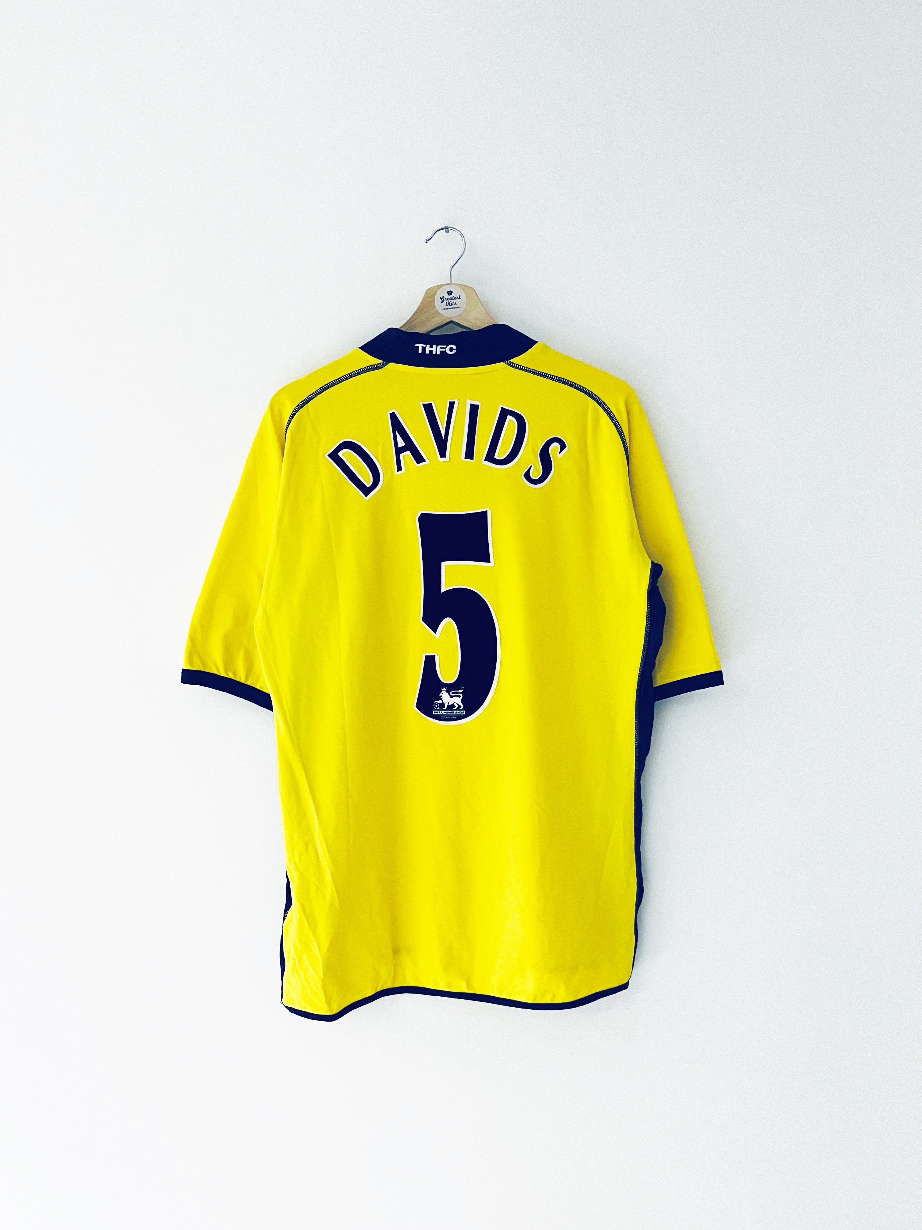 2002/03 Tottenham Hotspur troisième maillot Davids #5 (XL) 8,5/10
