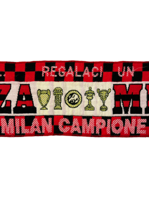 Écharpe vintage 'Champions' de l'AC Milan