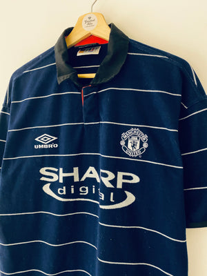 1999/00 Manchester United Away Shirt Beckham #7 (Y) 9/10