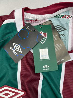 Buy Umbro Mens Fluminense Home Jersey Wine/White/Green