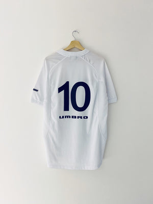 2001 Camiseta local del Santos #10 (L) 9/10 