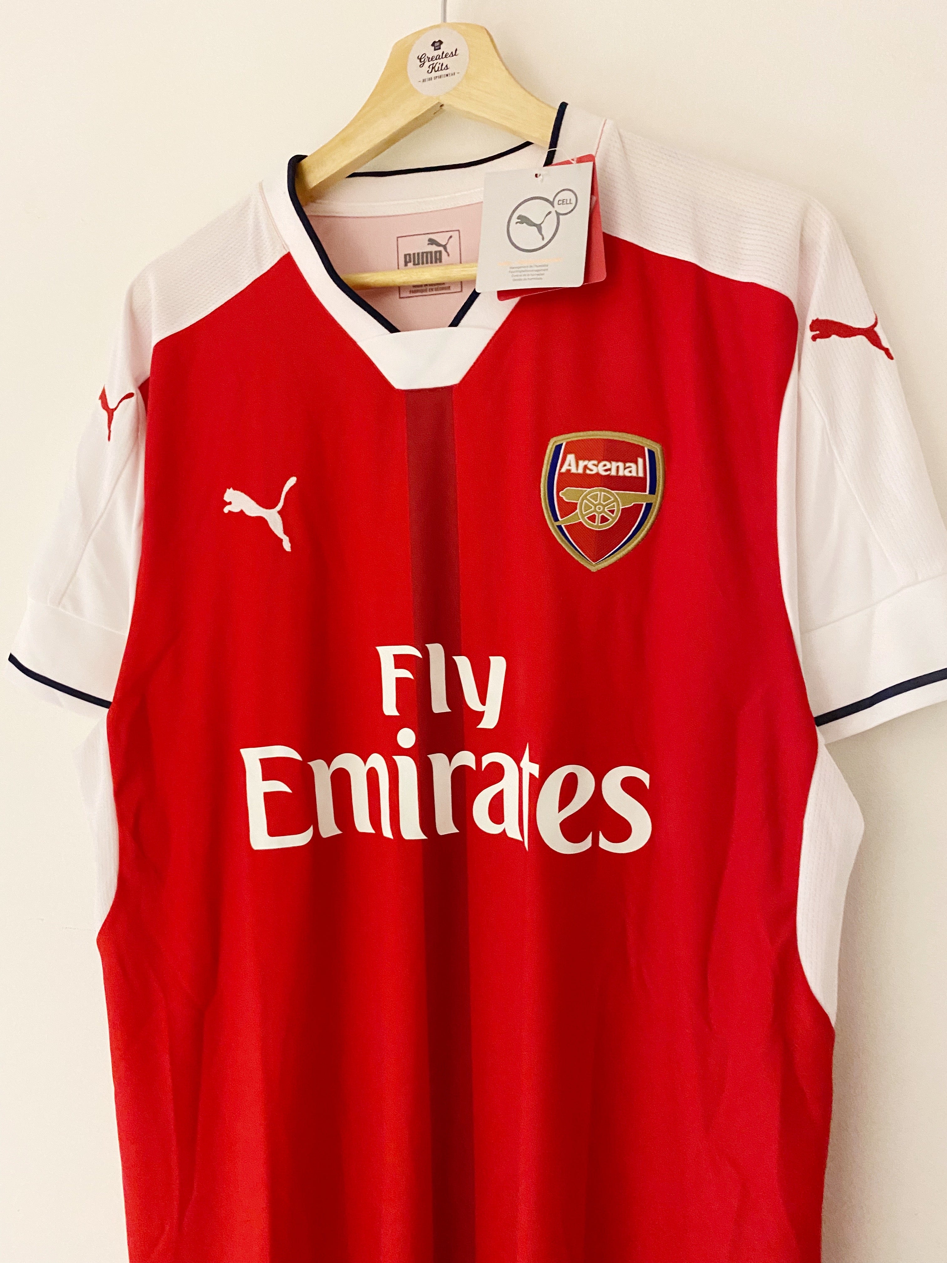 2016/17 Arsenal Home Shirt (XL) BNWT