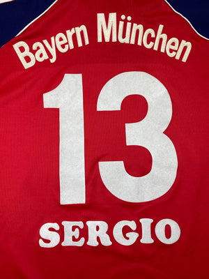 1999/01 Bayern Munich Home Shirt Sergio #13 (S) 7.5/10