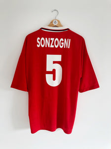 2000/01 Camiseta visitante AlbinoLeffe Sonzogni # 5 (XL) 9/10