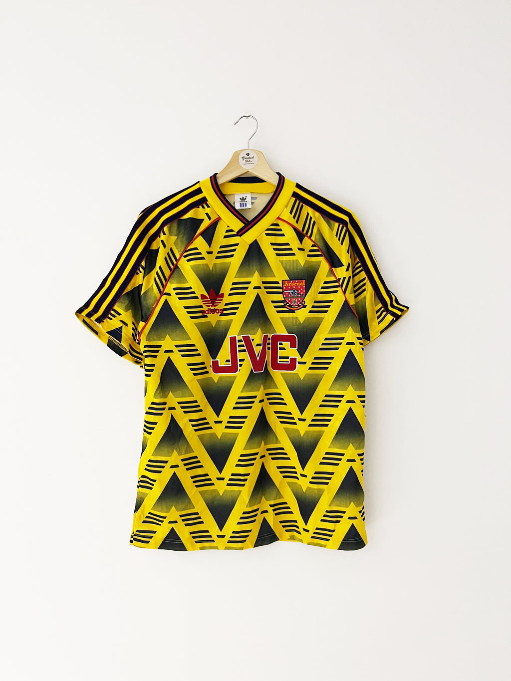 GUNNERS Bruised Banana REMAKE 1991-93 adidas Arsenal Away Shirt