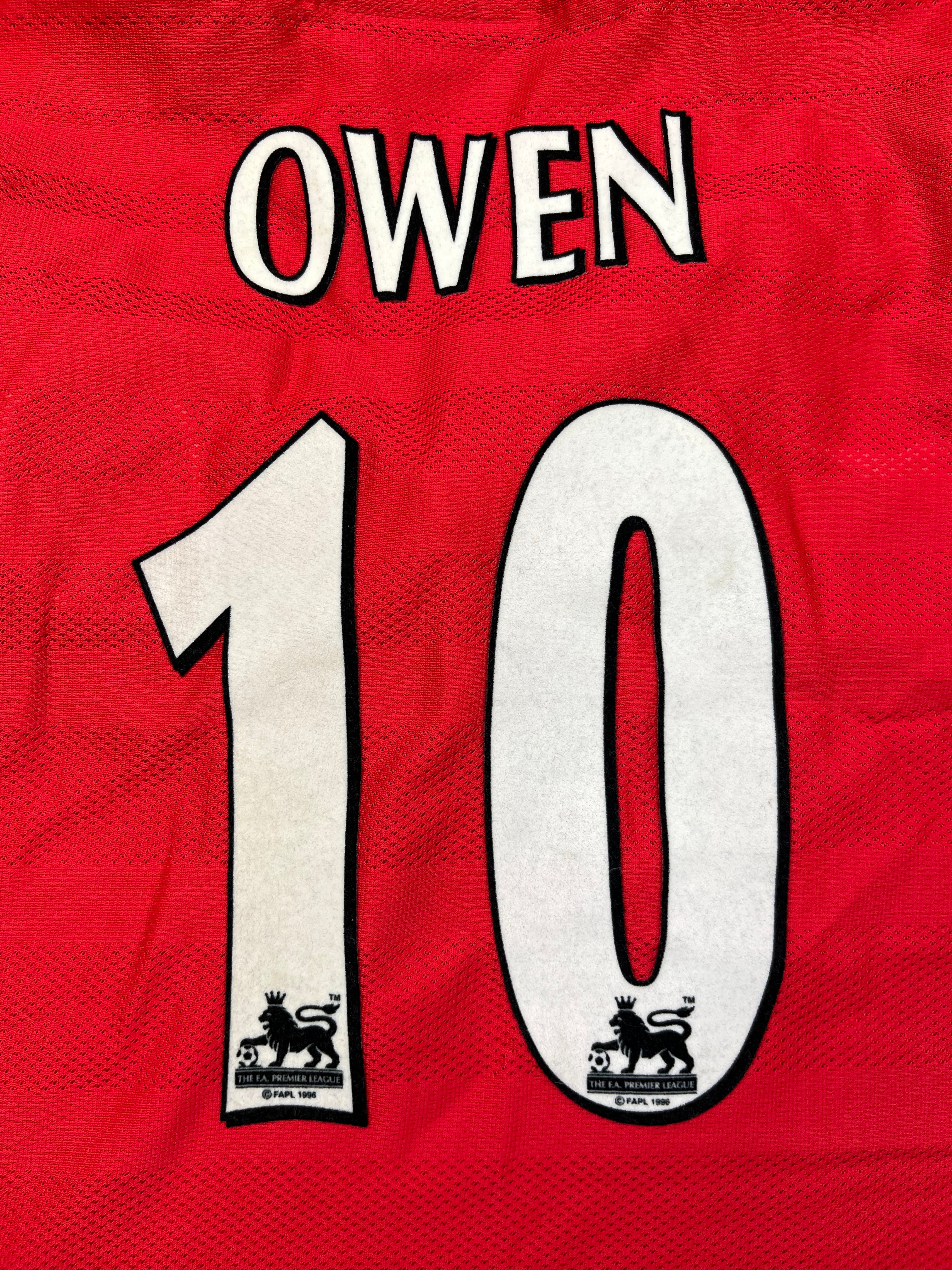 1998/00 Liverpool Domicile L/S Maillot Owen #10 (XL) 8.5/10