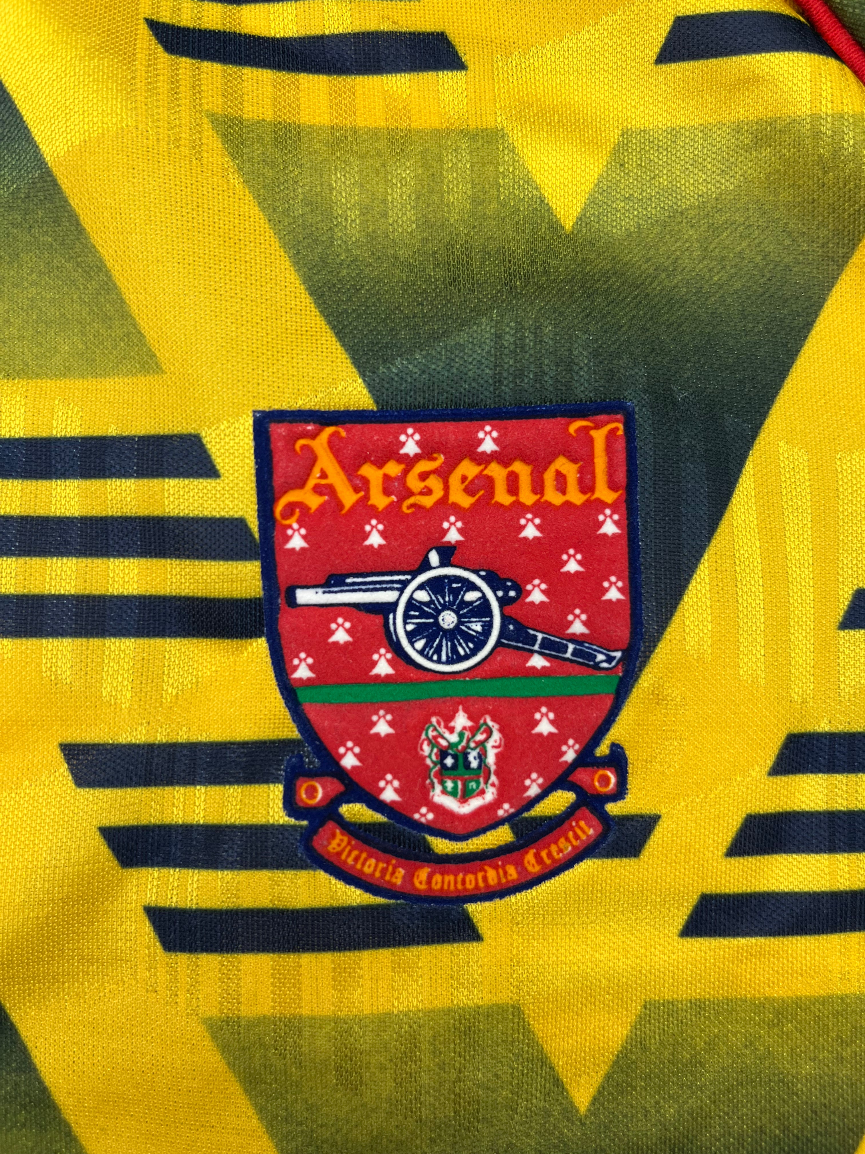 Arsenal Away Shirt 1991/93 (good) Adults XXS/Youths – ConvertYourShirt