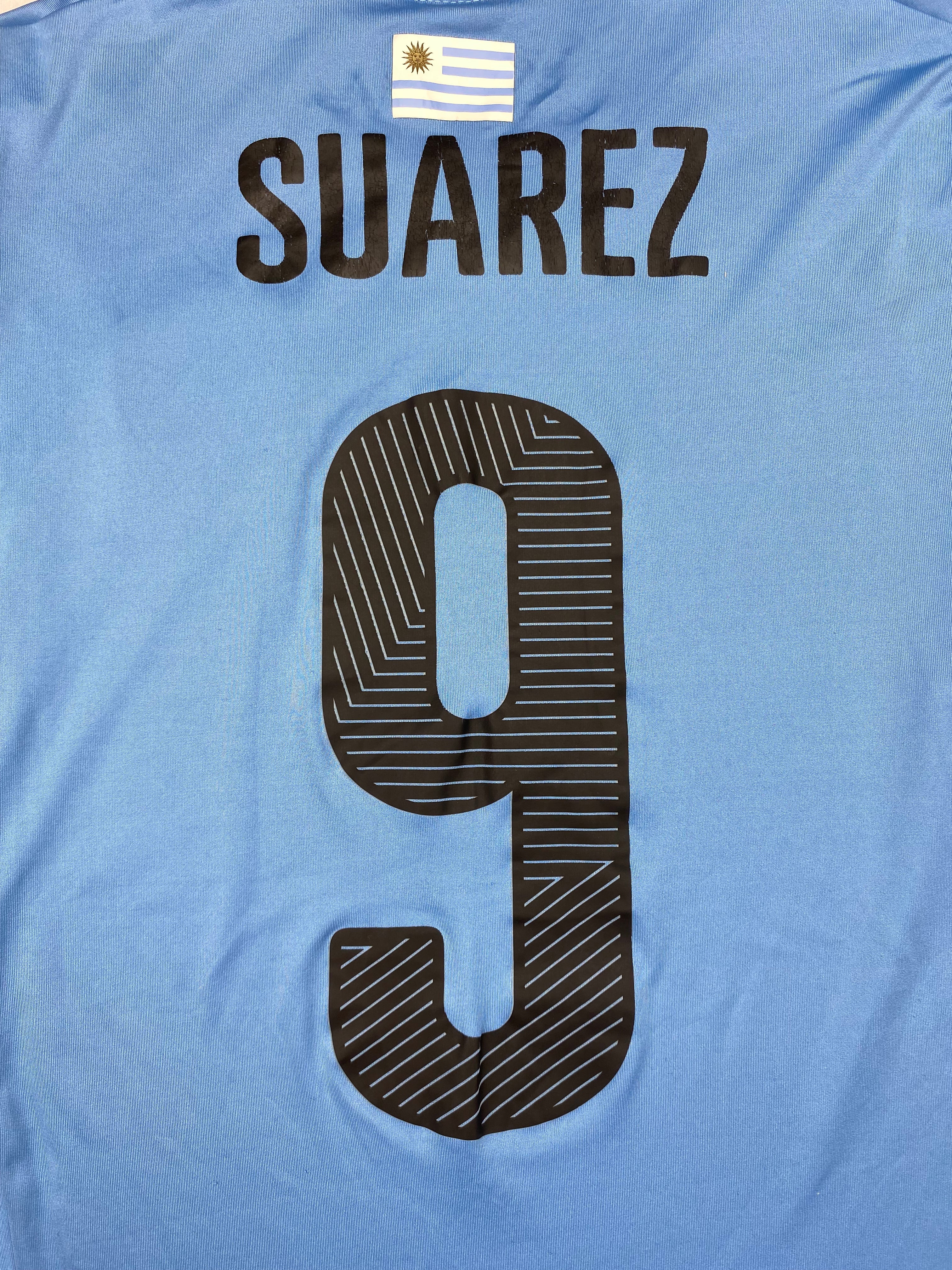 2014/15 Uruguay Home Shirt Suarez #9 (L) 7.5/10