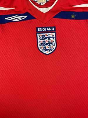Camiseta de visitante de Inglaterra 2008/10 (M) 9/10