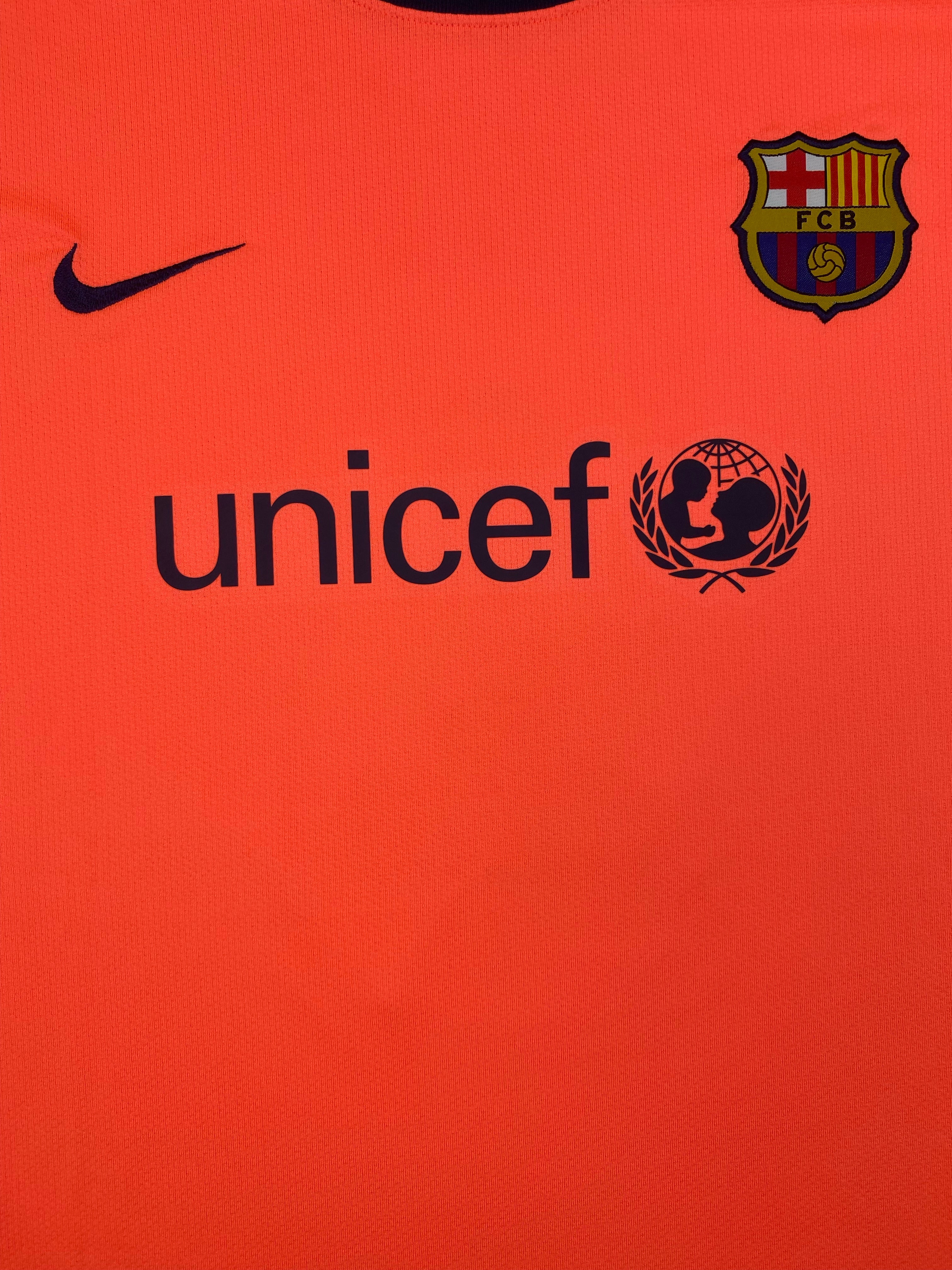 2009/11 Barcelona Womens *Match Issue* Away L/S Shirt #8 (XL) 9/10
