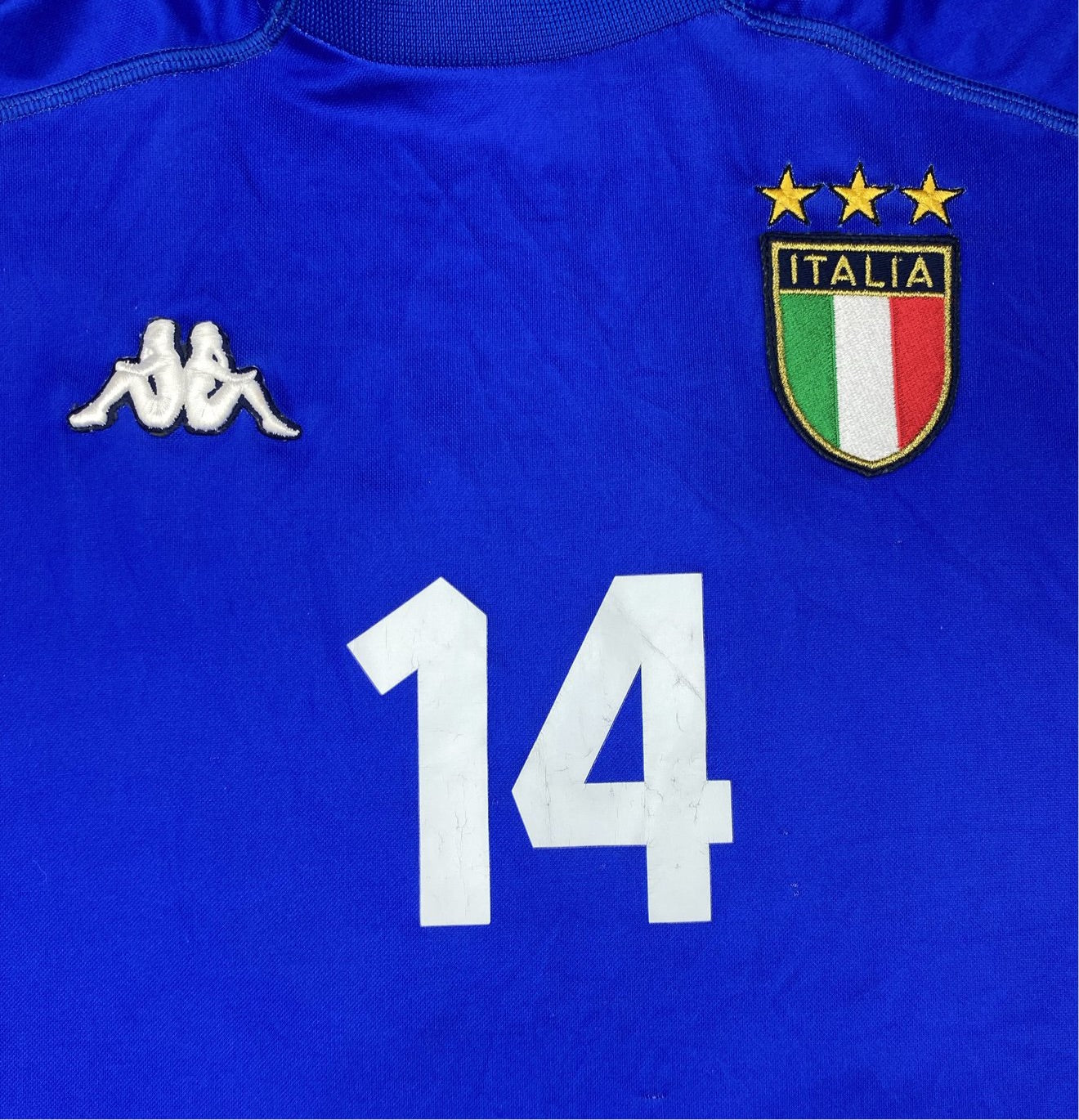 1998/99 Italia *Edición del jugador* Camiseta local L/S n.º 14 (L) 7/10