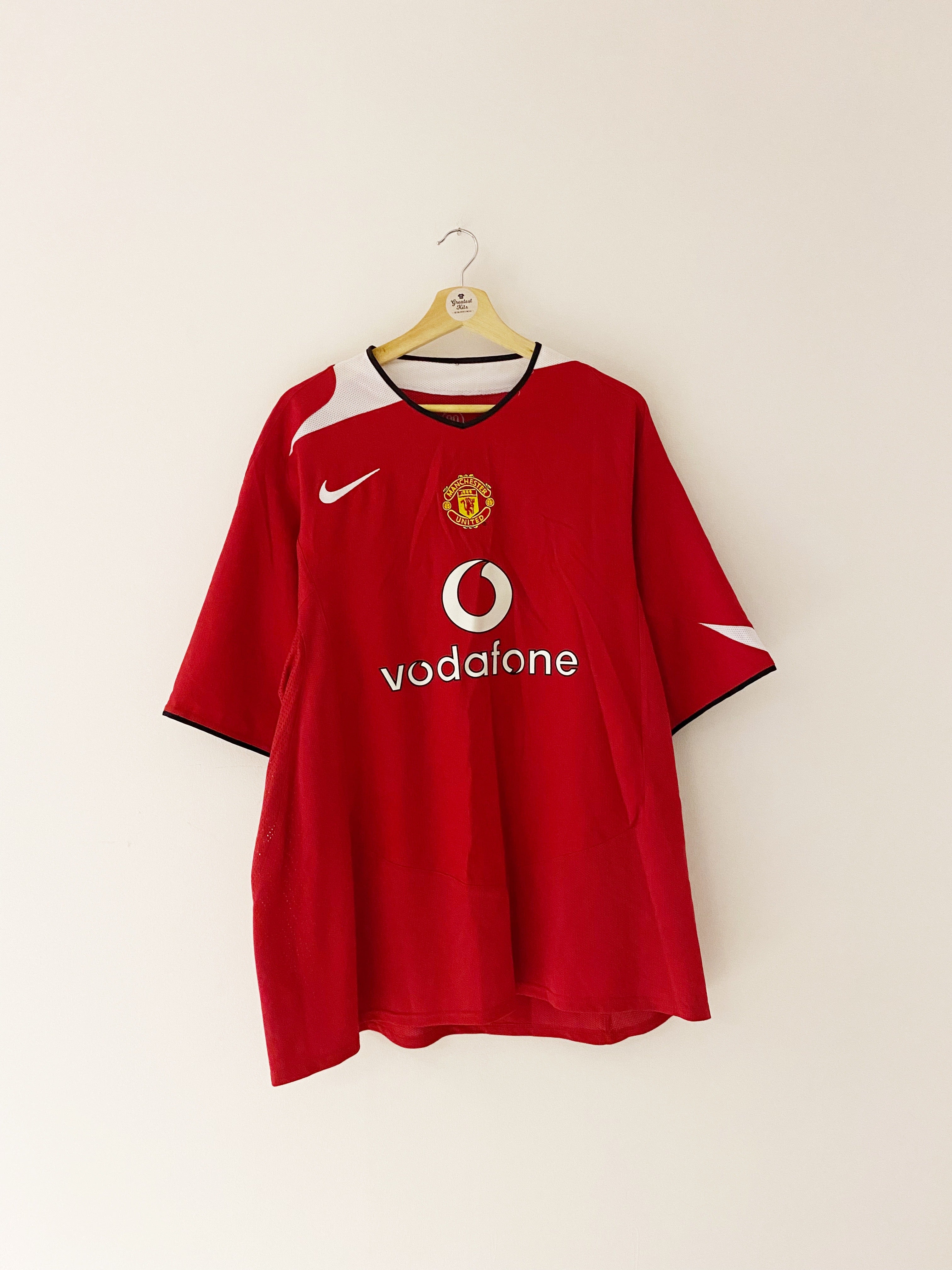 Camiseta de local del Manchester United 2004/06 (XXL) 9/10
