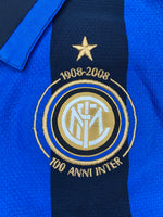 Maillot du centenaire de l'Inter Milan domicile 2007/08 (XL.Garçons) 8,5/10
