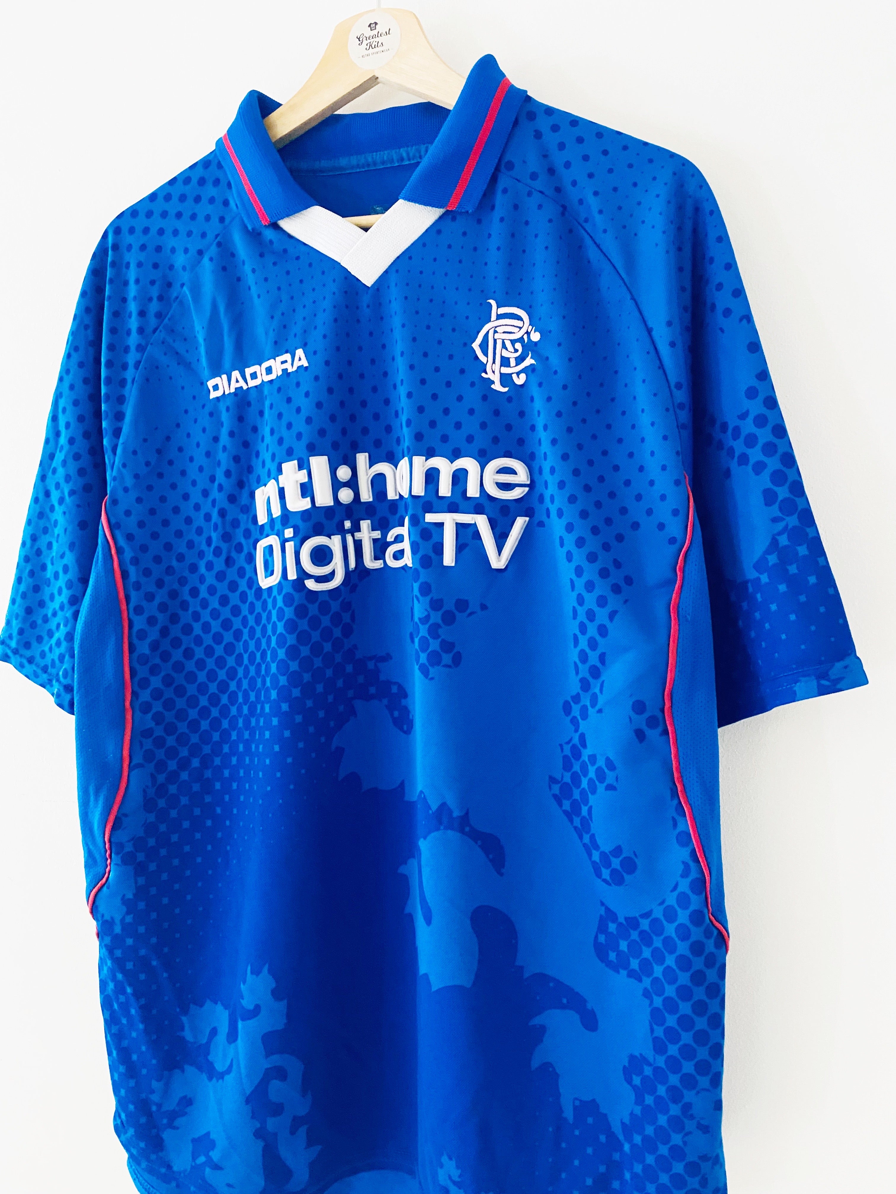 2002/03 Rangers Home Shirt (XL) 7/10