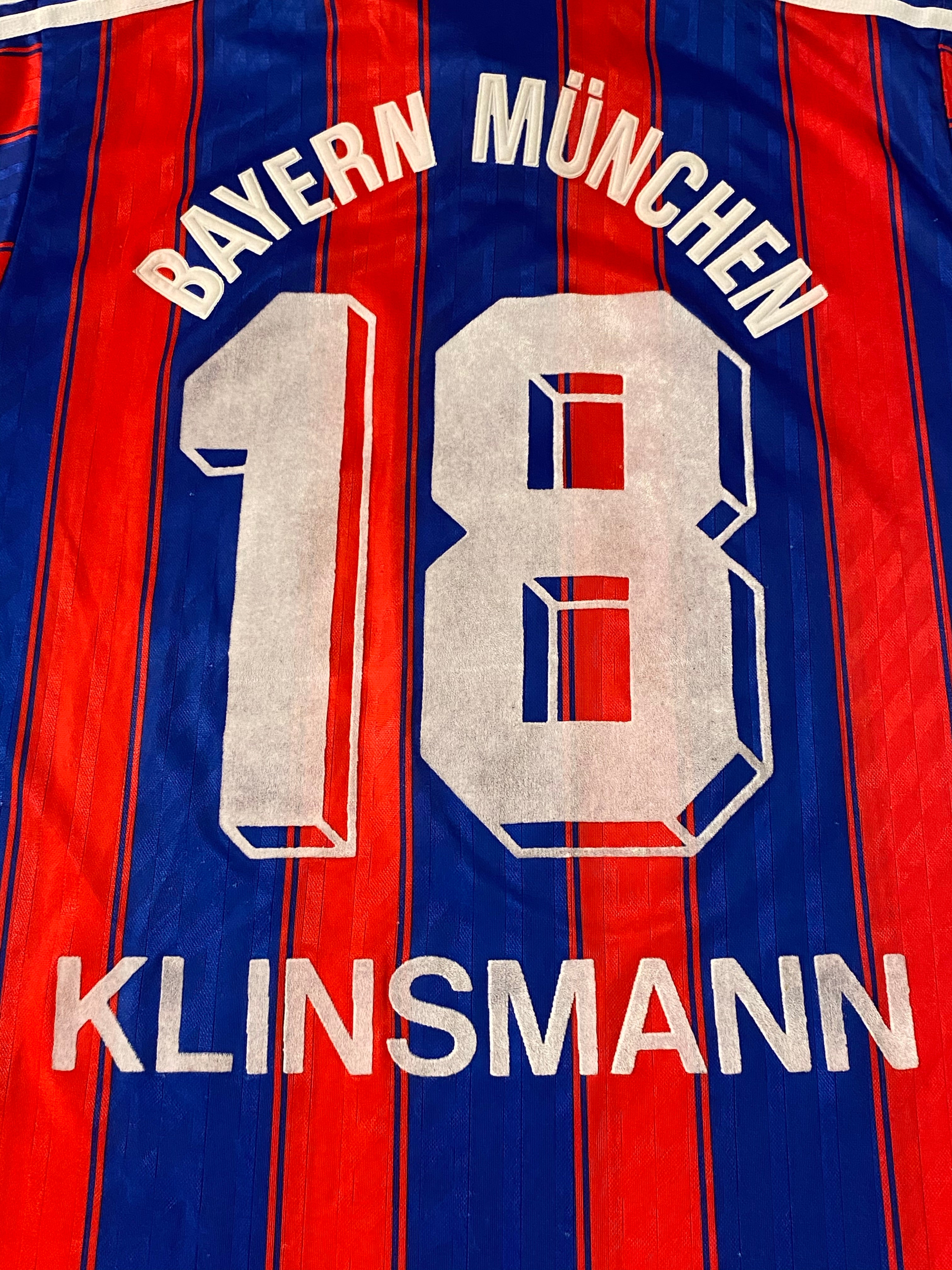 1995/97 Maillot domicile du Bayern Munich Klinsmann #18 (S) 8/10